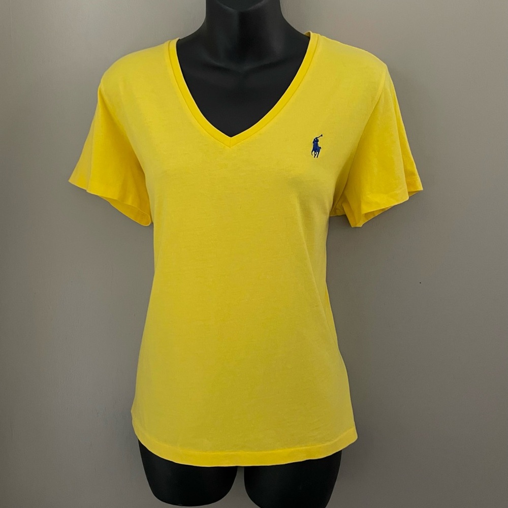 Polo by Ralph Lauren Yellow V-Neck Tee